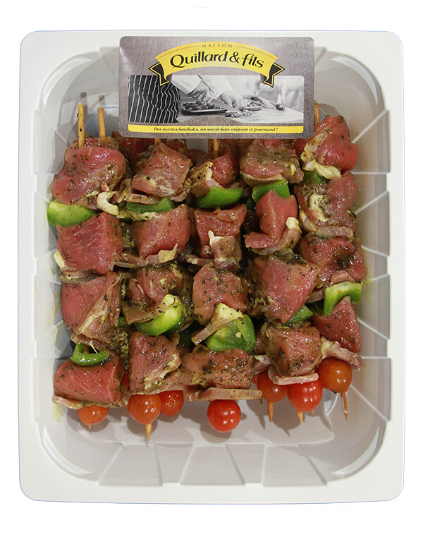 Brochettes de filet mignon de porc et jambon de Vendée x15 -2,4 KG