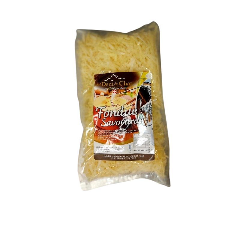 Mélange Râpé 3 fromages spécial fondue - 1KG