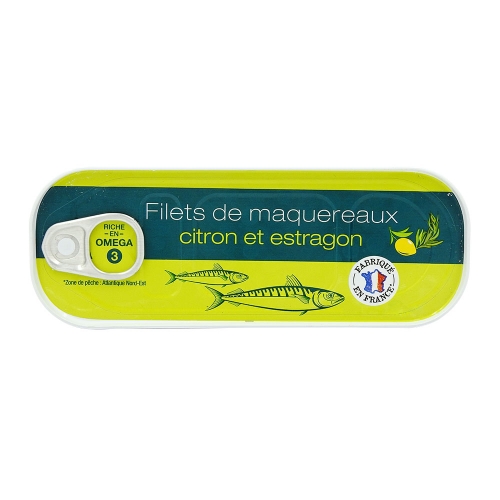 Filets de maquereaux citron estragon  - 176 G