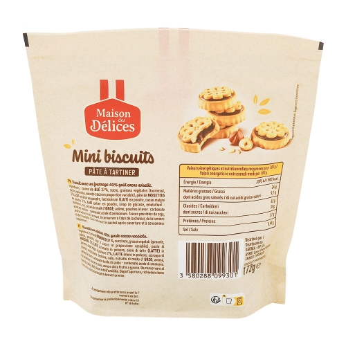 Biscuits pâte à tartiner - 172 gr 