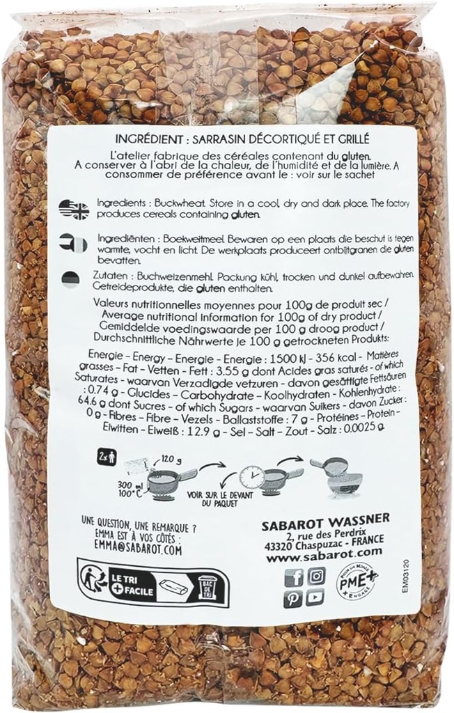 Kasha Sarrasin Grillé - 1 KG