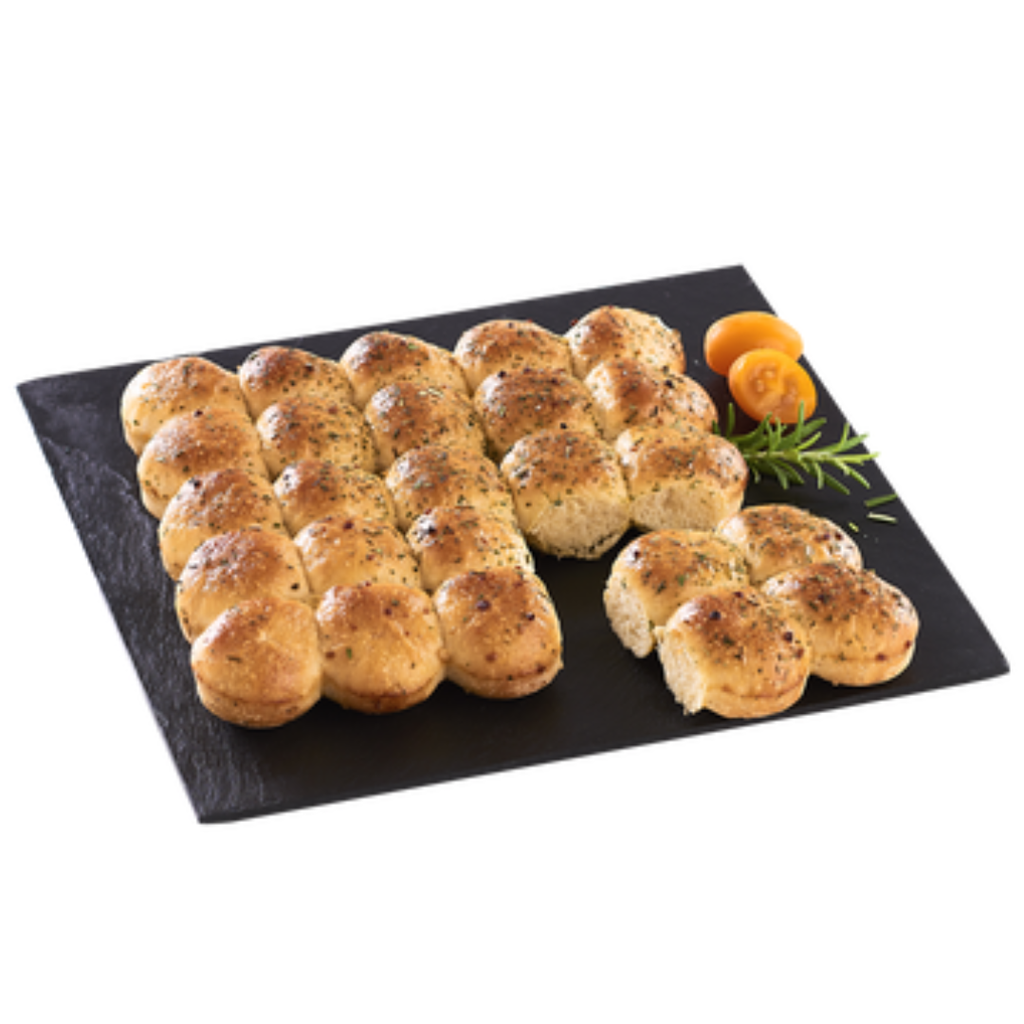 Mini briochés en damier cœur fromage ail & fines herbes - 290G 