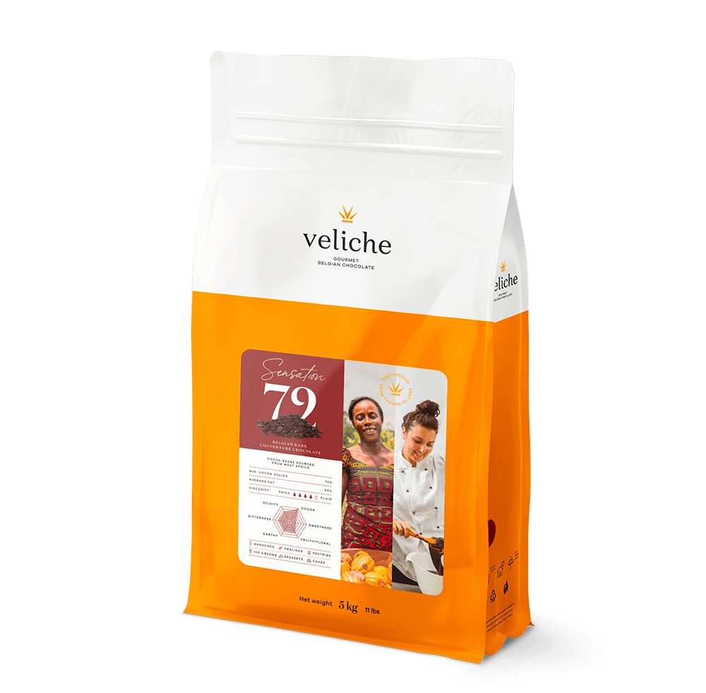 Palets de chocolat 72% - 5 KG VELICHE SENSATION