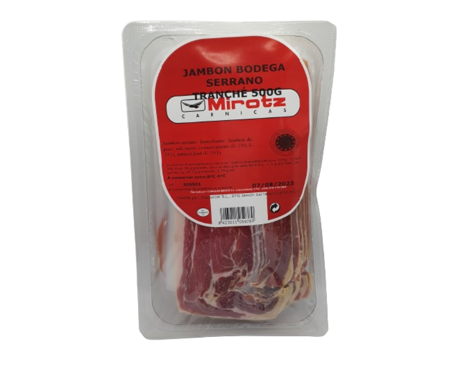 Jambon serrano tranché  - 500 G