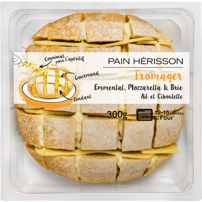 Pain hérisson 3 fromages - 300 G