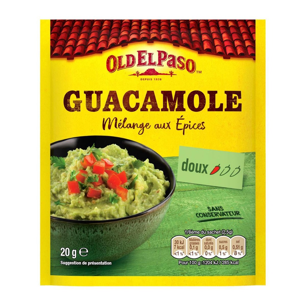 Mélange épices pour guacamole Old El Paso - 20g