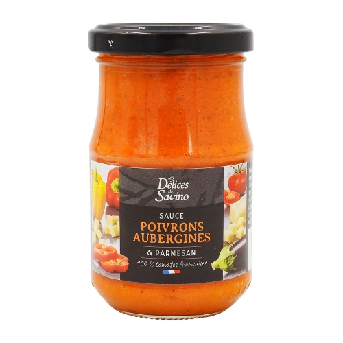 Sauce poivrons aubergines et parmesan - 190G