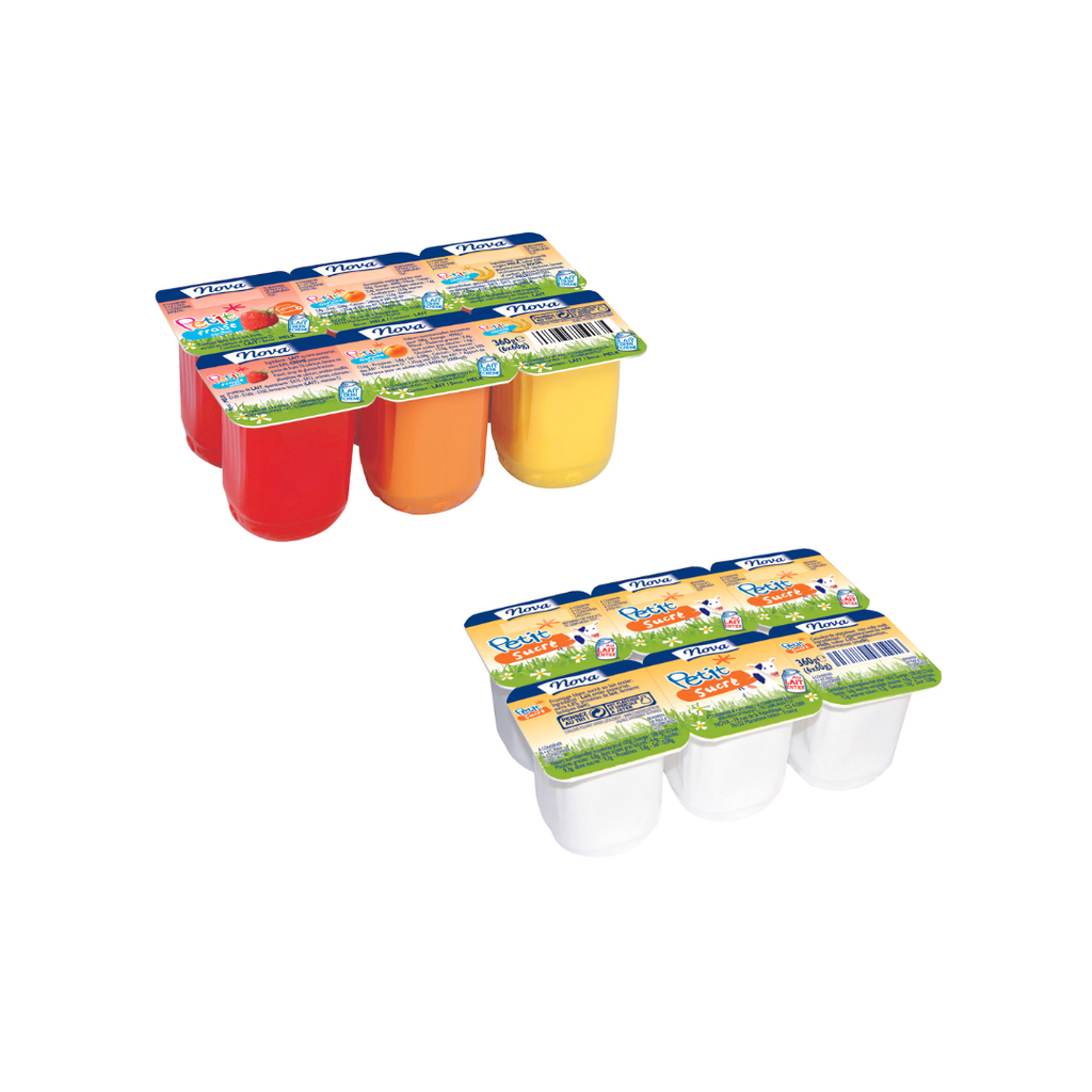 Mix petits suisses sucrés et fruits - 24 POTS
