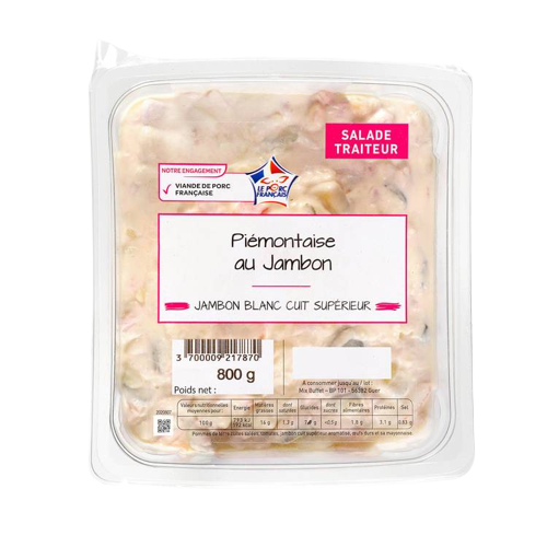 Piémontaise jambon - 800 G