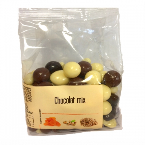 Mélange fruits secs enrobés aux 3 chocolats - 250 G