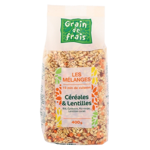 Mélange céréales et lentilles - 400 G