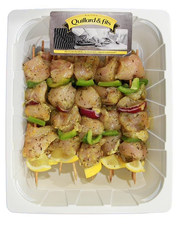Brochettes de poulet thym et citron - env. 2.4 KG