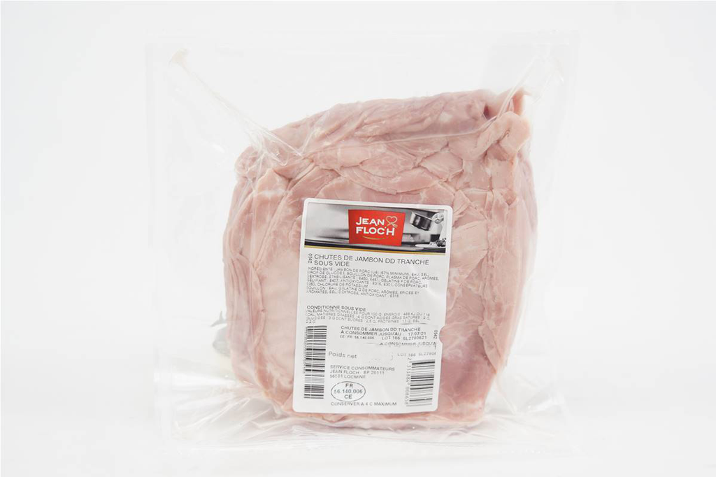 Chutes de jambon tranchée sans couennes - env. 2KG