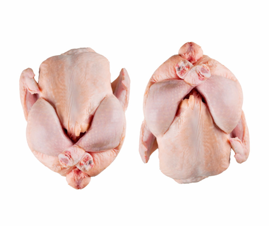 Lot de 2 poulets blancs - env. 2.4 KG