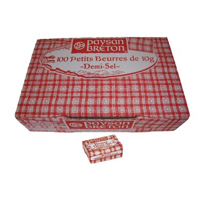 Beurre portion 1/2 sel  10grx100  Paysan Breton - 1KG