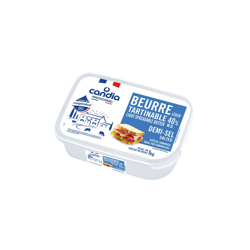 Beurre tartinable demi-sel - 1KG