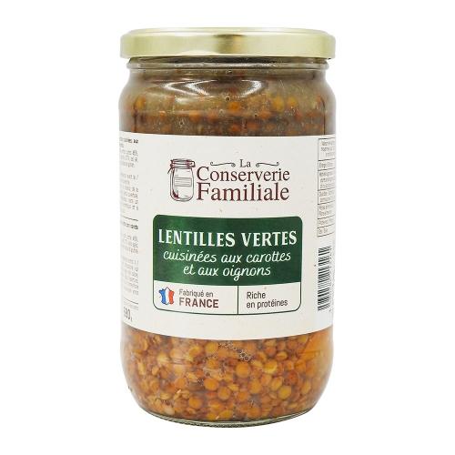 Lentilles vertes cuisinés -720 G