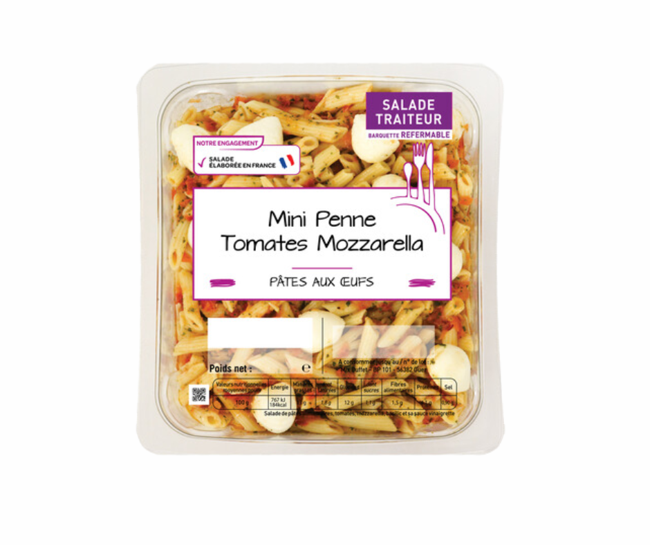 Mini penne tomate mozzarella - 800 G