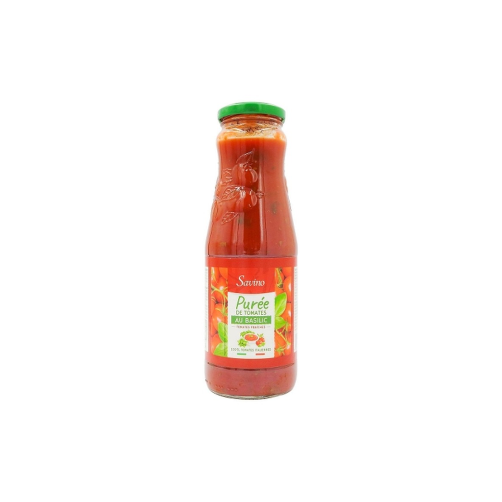 Purée de tomates au basilic bouteille - 690G