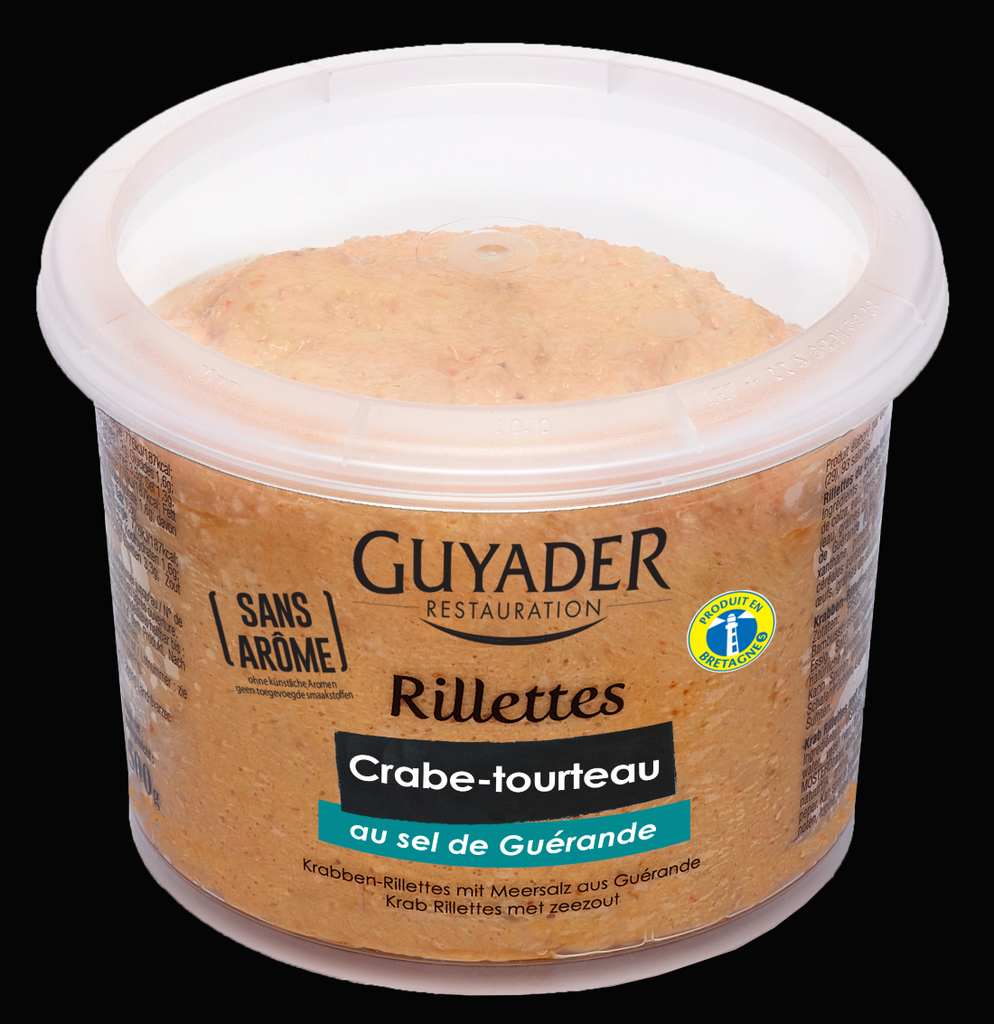 Rillettes de crabe au sel de Guérande - pot de 500g