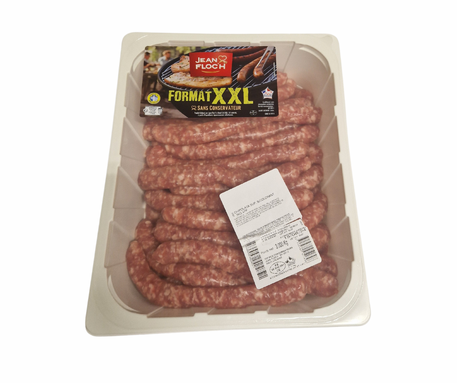 Chipolatas supérieures natures - 3KG