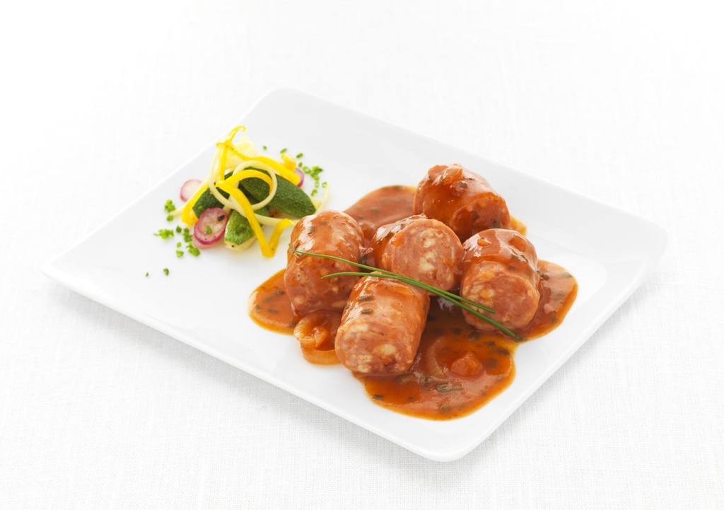 Plat - Rougail saucisses avec riz - 10 personnes