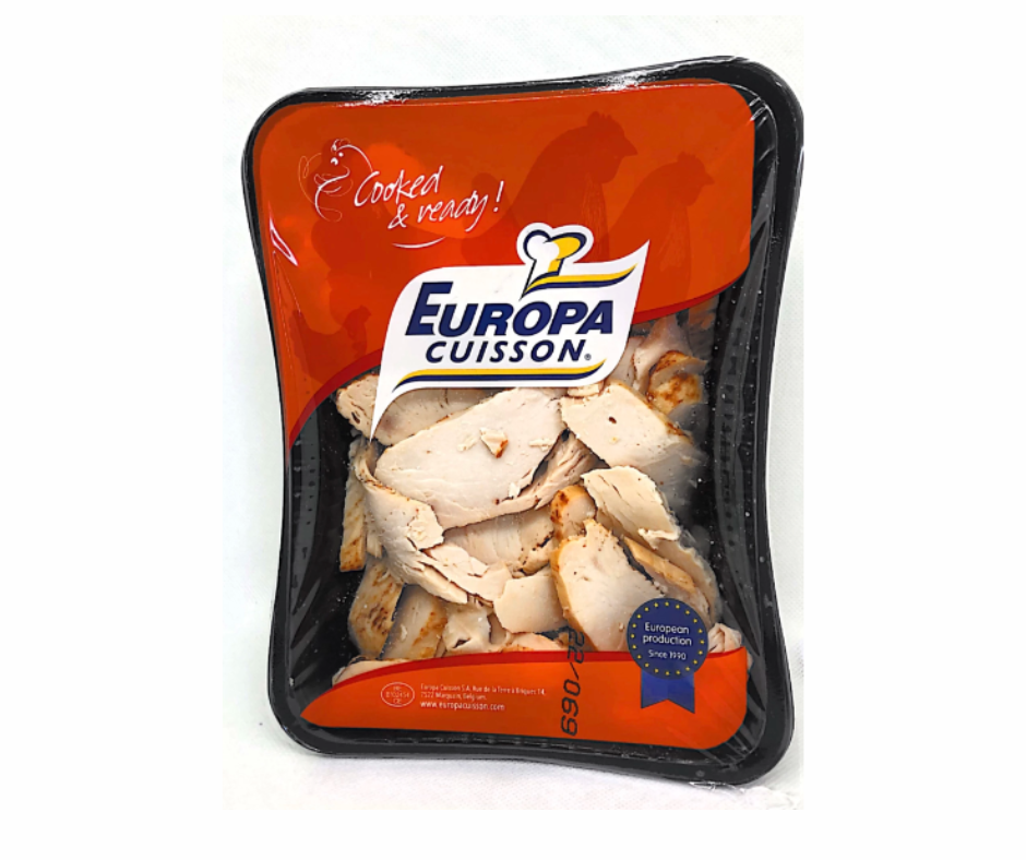 Emincés de filets de poulet cuit  - 1 KG