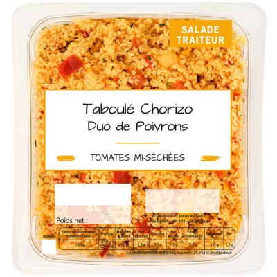 Salades - Taboulé au chorizo & poivrons - 1.5 KG