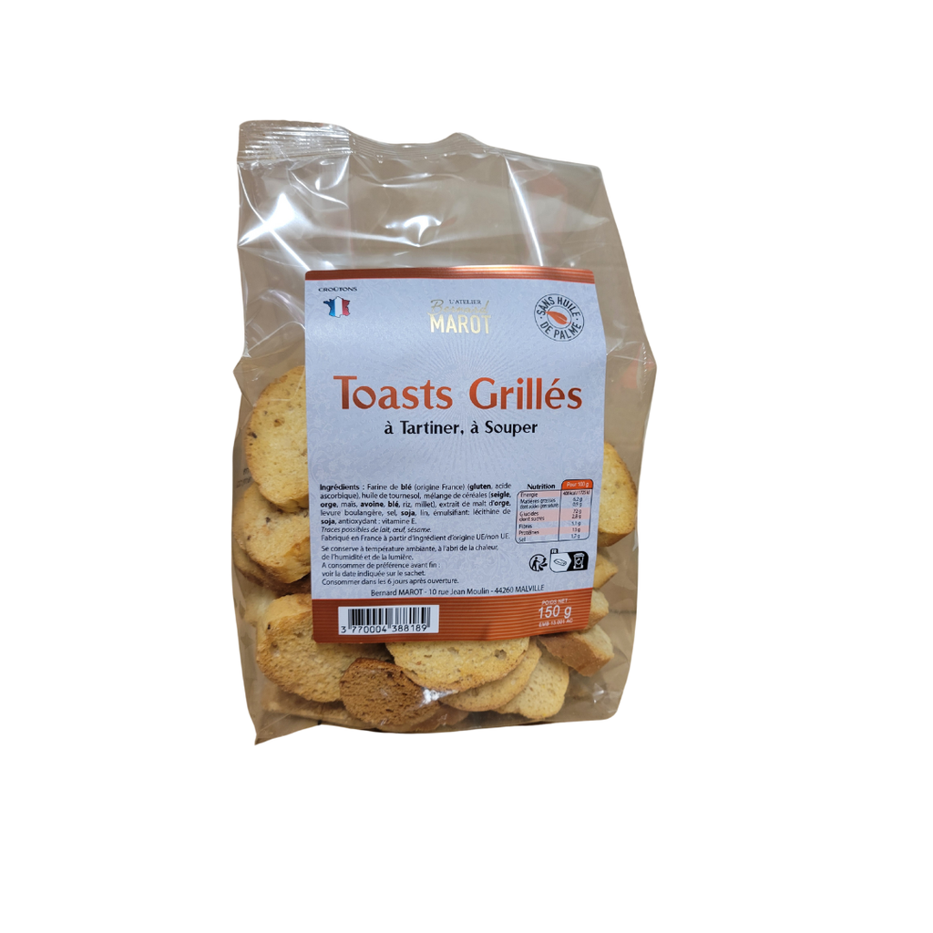 Toasts grillés nature - 150 G