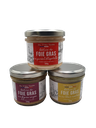 Trilogie de délices de foie gras + toasts