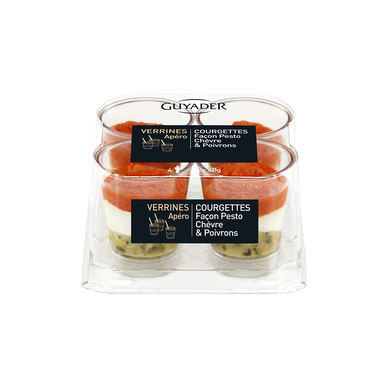 Verrines courgette façon pesto - 4x40 G