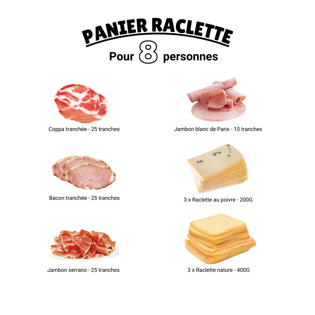 Panier raclette - 8 personnes