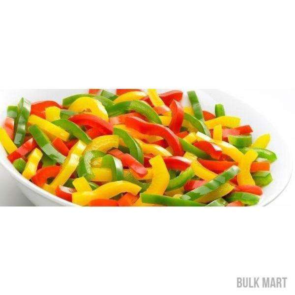 Trio de poivrons émincés - 1 KG