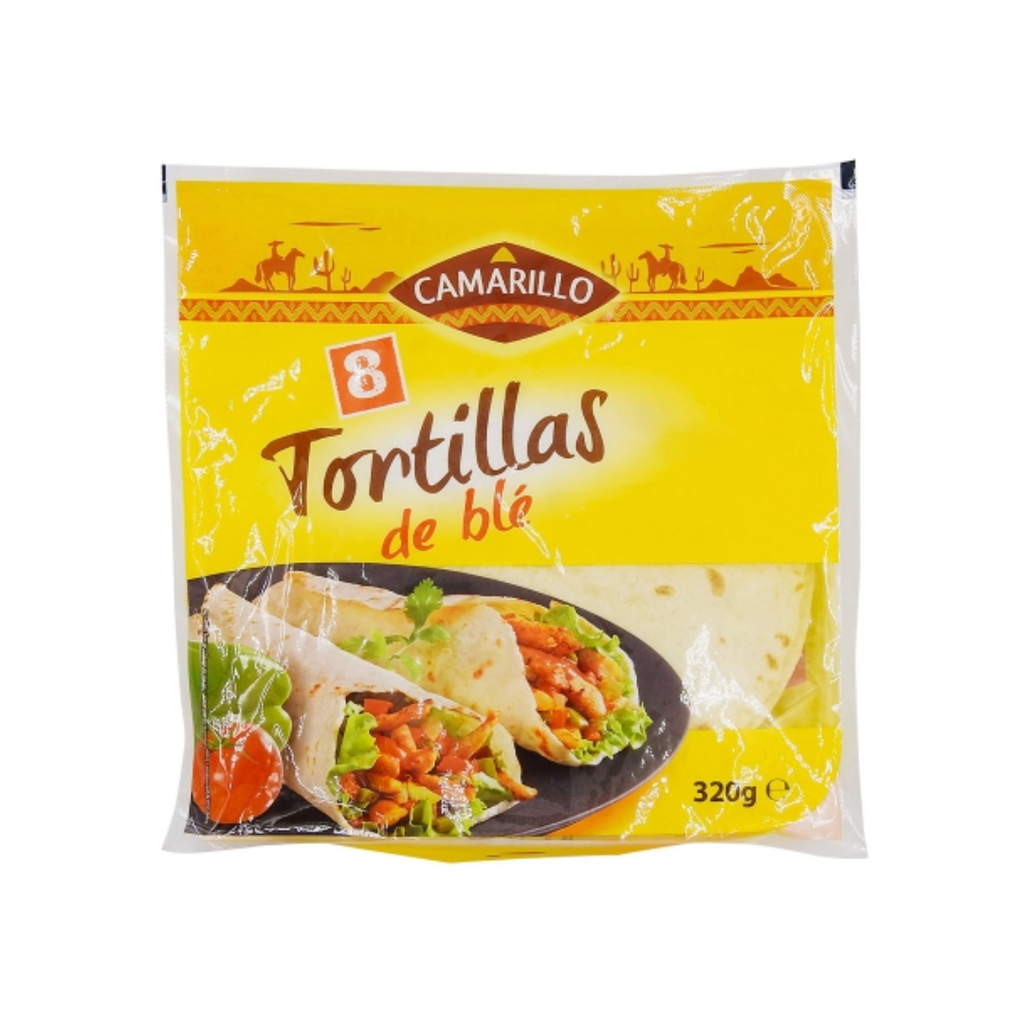 Tortillas de Blés "Wraps" 25CM - 320 GR DLUO dépassée