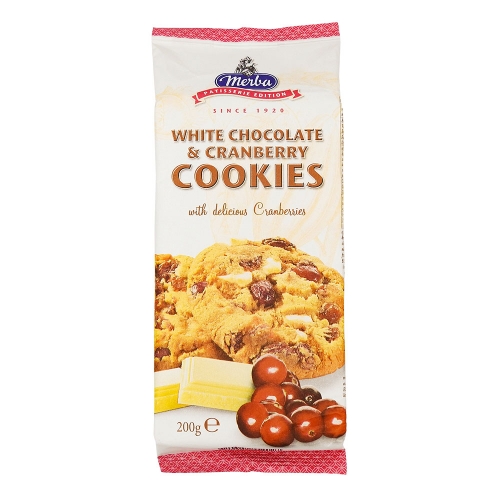 Cookies chocolat blanc & cranberries - 200G