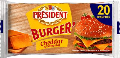 Tranches d'emmental / cheddar pour burger - 340 G