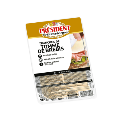 Tomme de brebis tranchée X36 Tranches  PRÉSIDENT