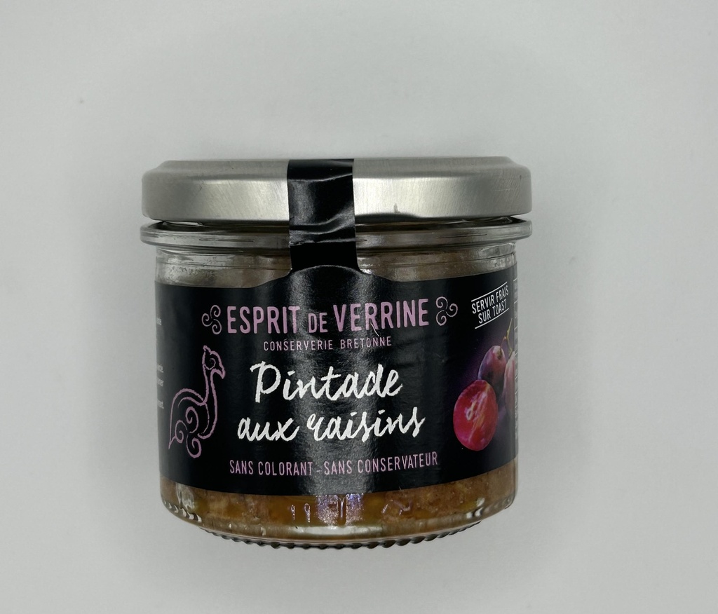 Terrine pintade aux raisins - 90G