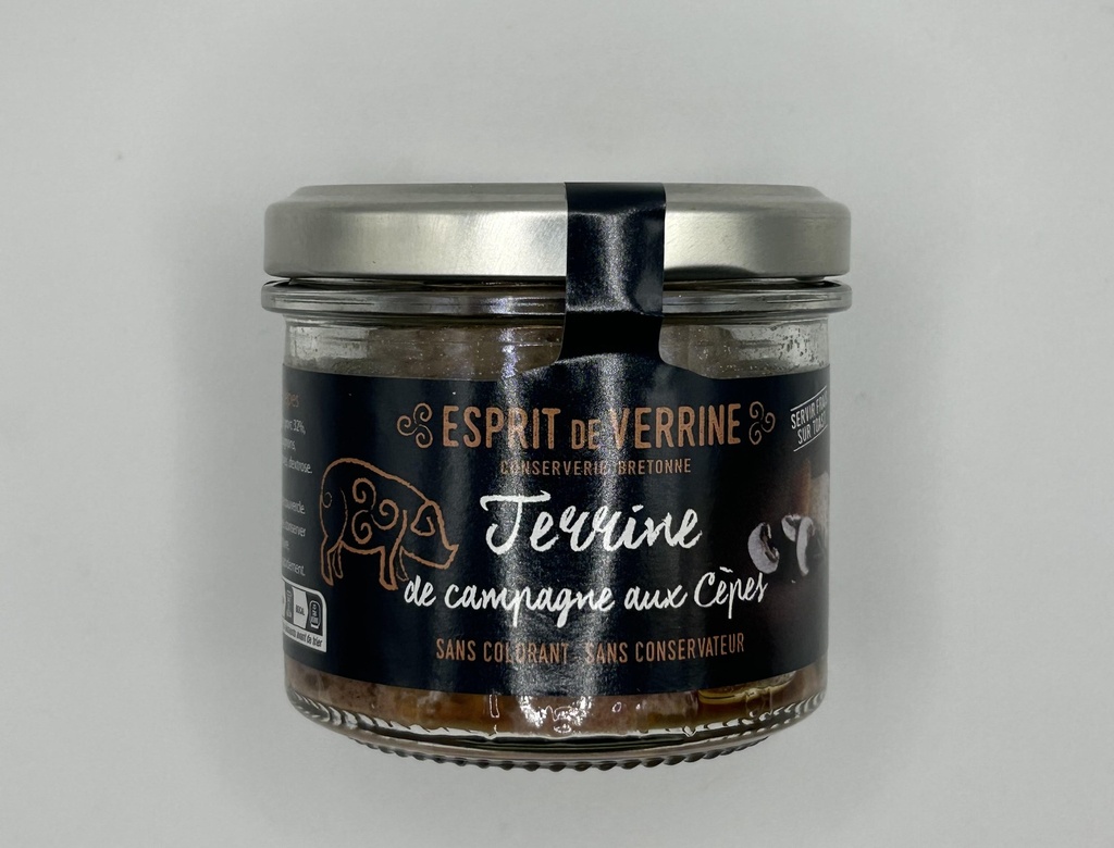 Terrine campagne aux cèpes - 90G