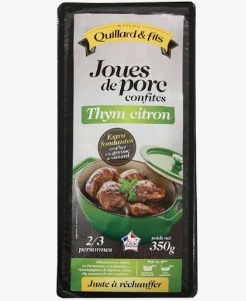 Noix de joue de porc confite thym & citron - 350 G