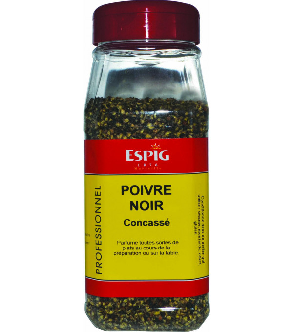 Poivre noir concassé - Boite distributrice - 460G