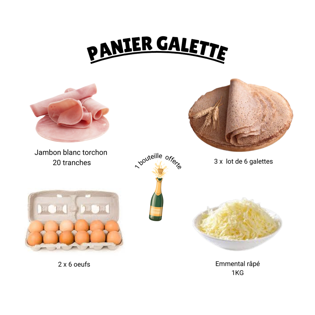 Panier galette - + 1 bouteille OFFERTE