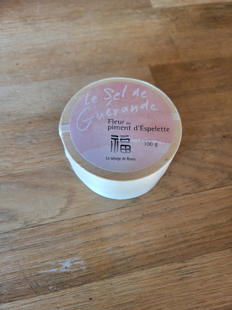 Fleur de sel - piment d'Espelette - 75gr 
