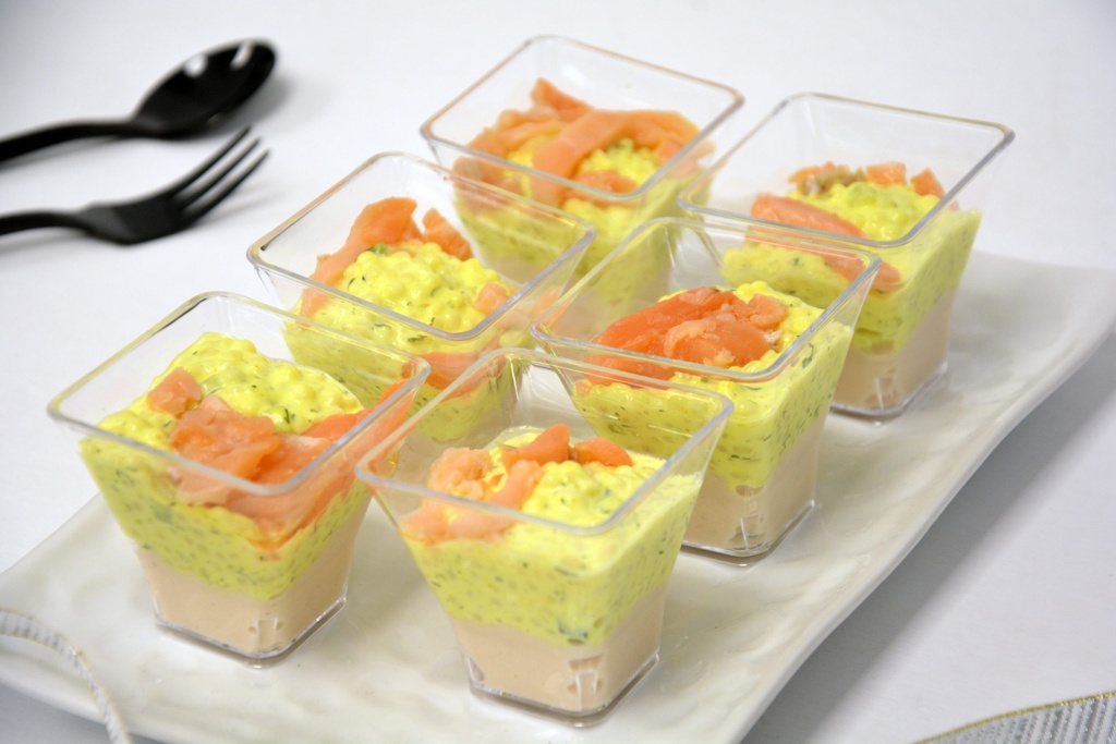 Verrines duo de saumons citron & aneth - 12x45gr