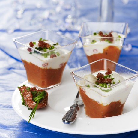 Verrines noix de saint jacques & tomates marinés - 12x45gr