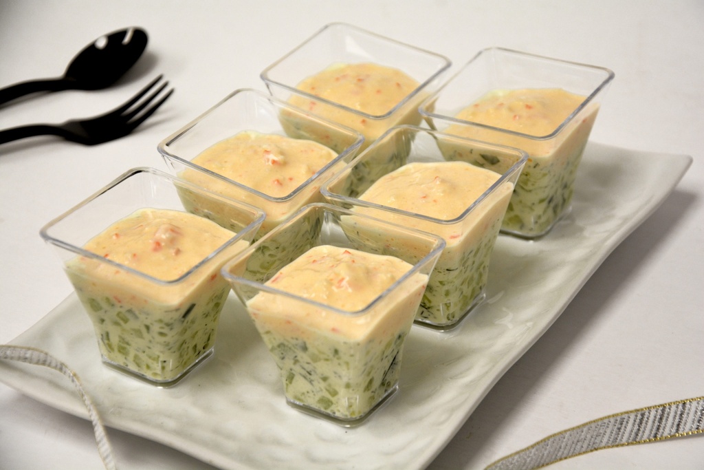 Verrines surimi & tartare de concombre - 12x45gr