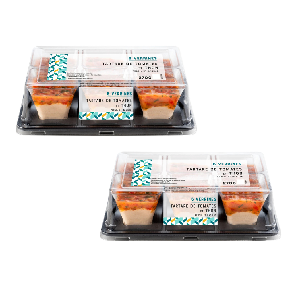 Verrines thon & tartare de tomates - 12x45 G