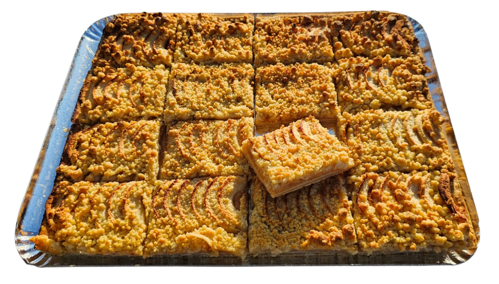 Tarte au pommes crumble (16 parts)