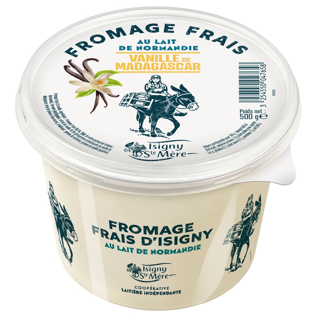 Fromage frais à la vanille - 500gr