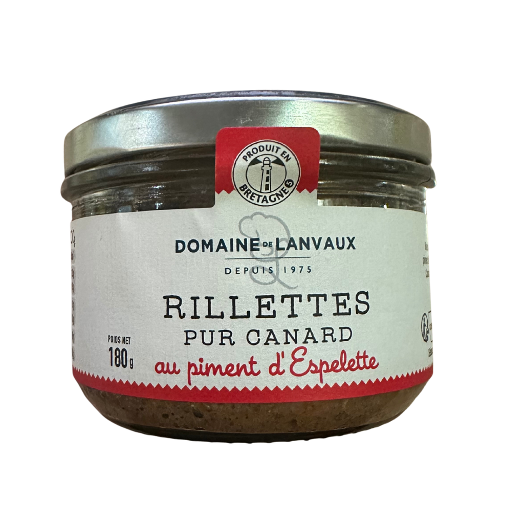 Rillettes pur canard au piment d'Espelette - 180G